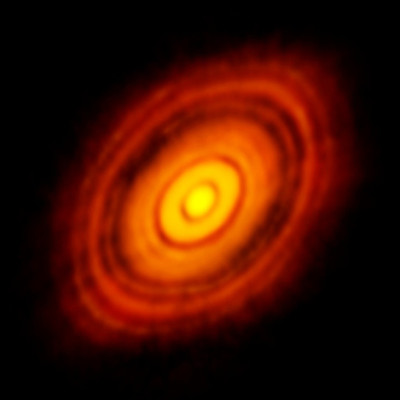 Picture showing a protoplanetary disk