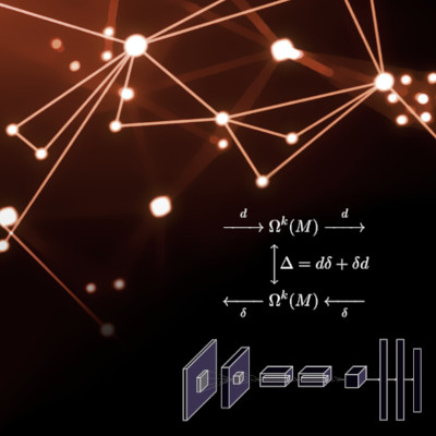 Illustration of neural network and underlying mathematical concepts.