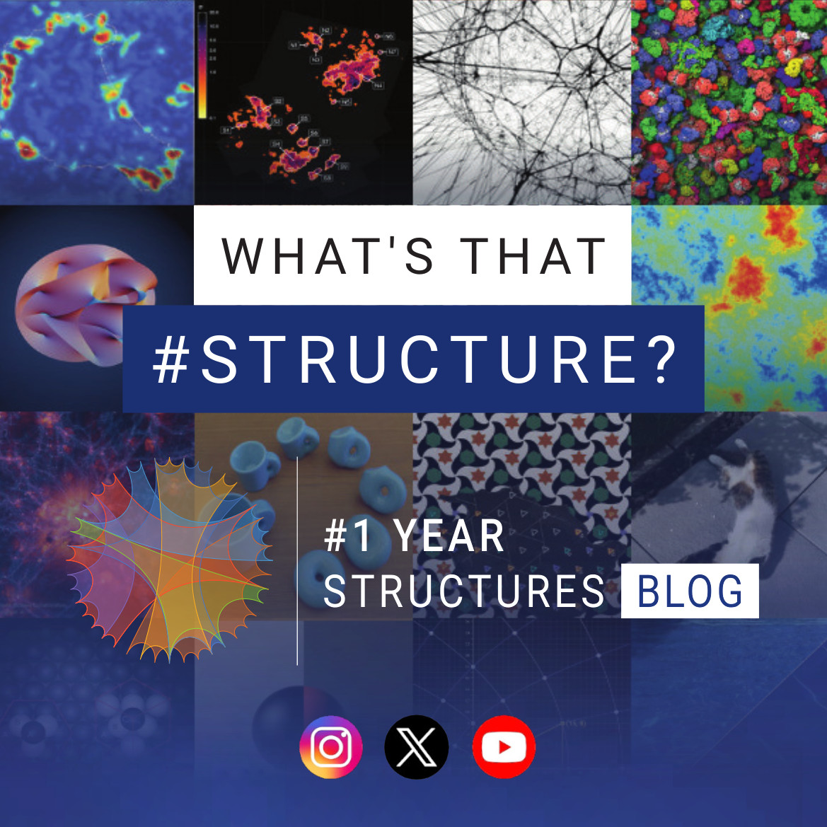 Anniversary Graphic showing tiles of images from blog articles
