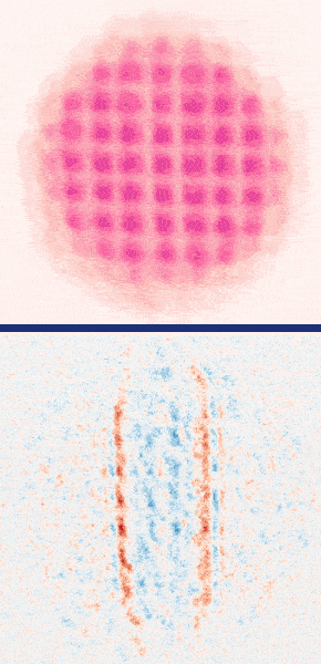 Animation showing wave packet propagation